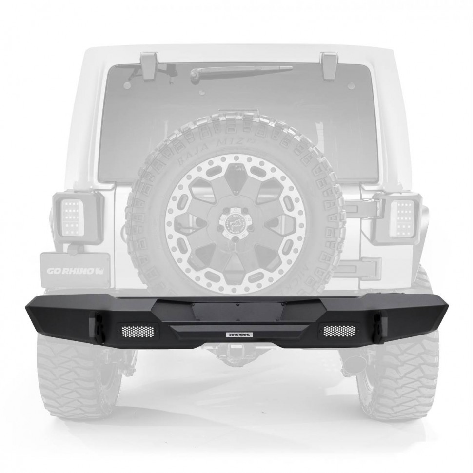 Задний полноразмерный бампер Jeep Wrangler JK 07-18 Trailline Go Rhino 27220T