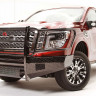 Передний бампер с защитной дугой Black Steel Elite Nissan Titan XD 16-22 Fab Fours NT16-K3760-1