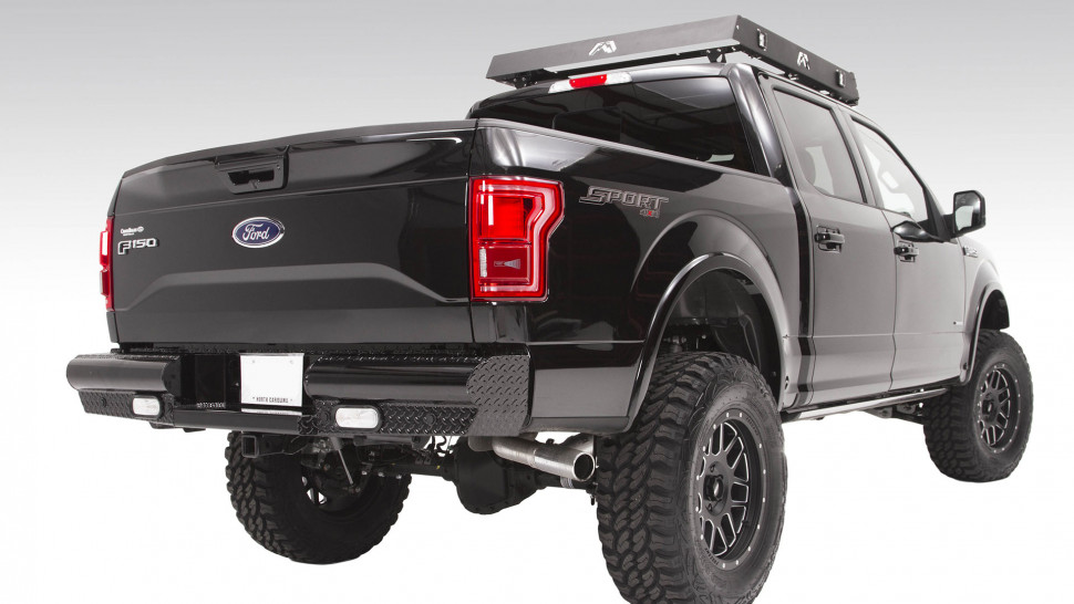 Задний бампер Black Steel Ford F-150 21-22 Fab Fours FF21-T5050-1