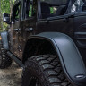 Расширители колесных арок Jeep Wrangler JK 07-18 к-кт 2 шт перед Flat Style Bushwacker 10053-07