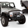 Расширители колесных арок Jeep Wrangler JK 07-18 2Door к-кт 4 шт Black Flat Style Bushwacker 10919-07