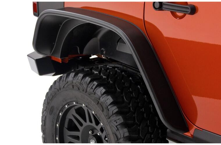 Расширители колесных арок Jeep Wrangler JK 07-18 4Door к-кт 2 шт зад Flat Style Bushwacker 10050-07