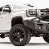 Передний бампер Premium с центаральной дугой GMC Sierra 1500 14-15 Fab Fours GS14-F3152-1