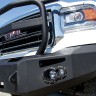 Передний бампер Premium с центаральной дугой GMC Sierra 1500 14-15 Fab Fours GS14-F3152-1