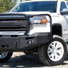 Передний бампер Premium с центаральной дугой GMC Sierra 1500 14-15 Fab Fours GS14-F3152-1