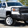 Передний бампер Premium с центаральной дугой GMC Sierra 1500 14-15 Fab Fours GS14-F3152-1