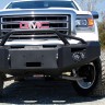Передний бампер Premium с центаральной дугой GMC Sierra 1500 14-15 Fab Fours GS14-F3152-1