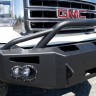 Передний бампер Premium с центаральной дугой GMC Sierra 1500 14-15 Fab Fours GS14-F3152-1