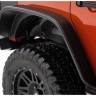 Расширители колесных арок Jeep Wrangler JK 07-18 4Door к-кт 4 шт Black Flat Style Bushwacker 10918-07