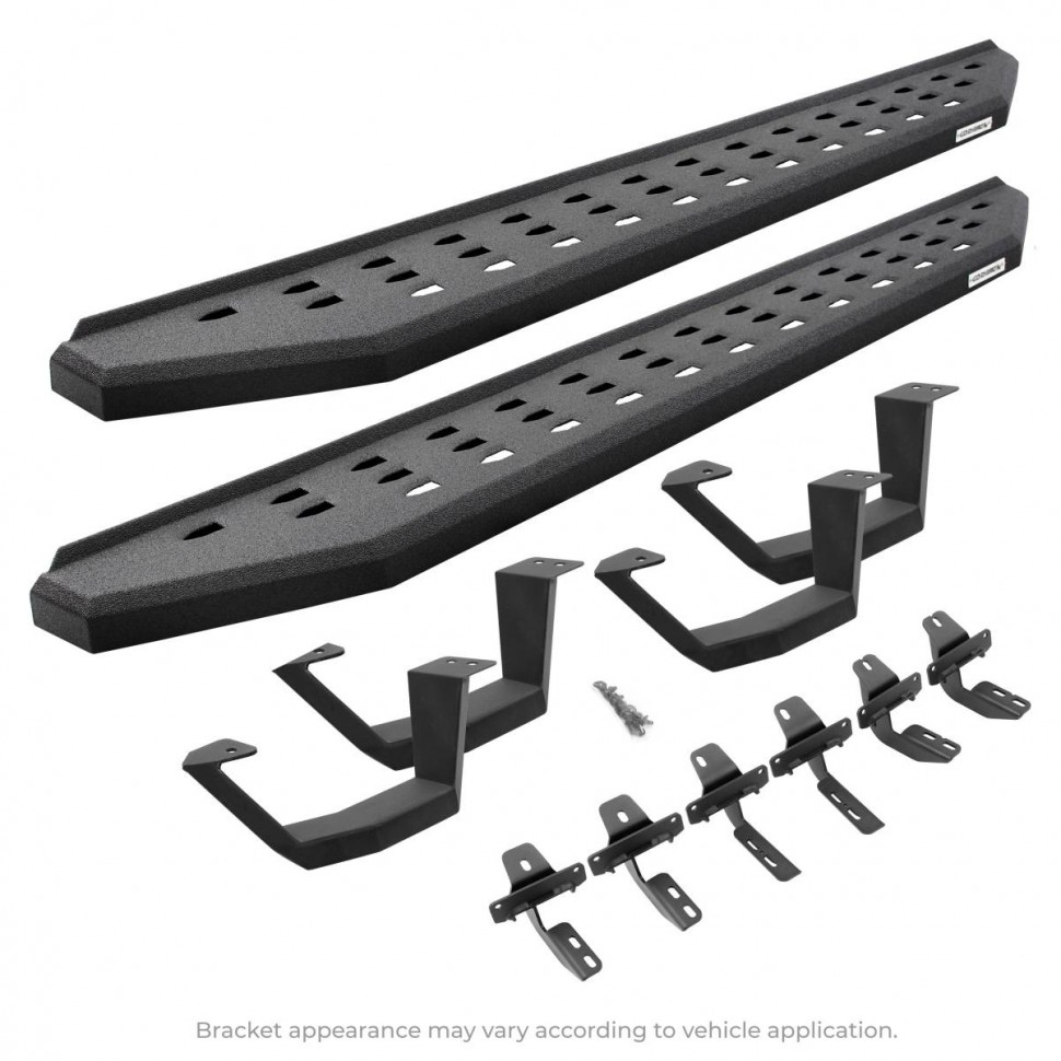 Подножки с доп. ступенькой Chevrolet Silverado/GMC Sierra 1500/2500/3500 14-19 Double Cab RB20 Go Rhino 6940588020T