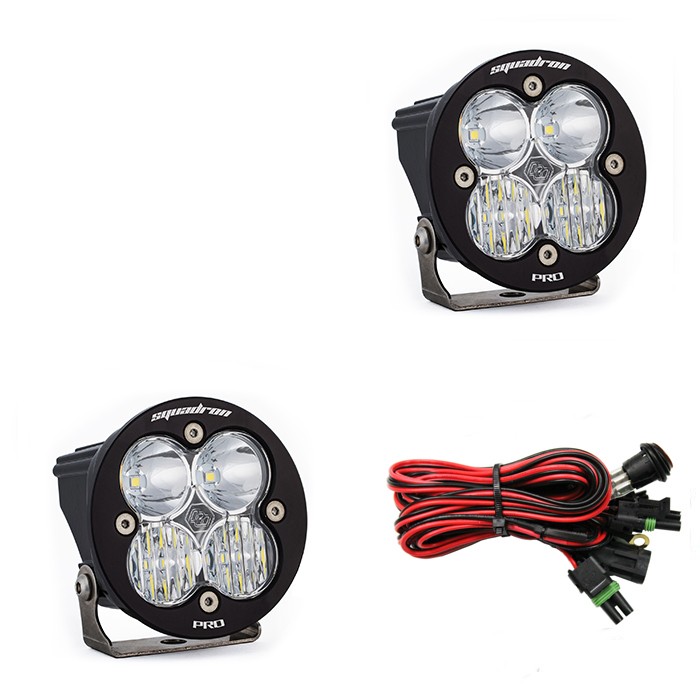 Дополнительные LED фары 3.5"x3.5" Водительский/Комбо свет (пара) Squadron-R Pro LED Light Baja Designs 597803