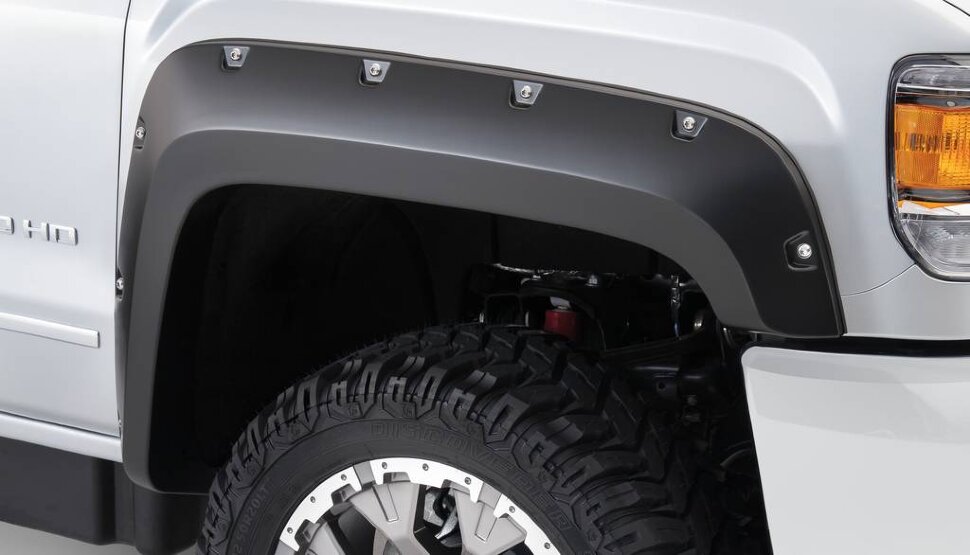 Расширители колесных арок GMC Sierra 2500/3500 15-19 перед 2шт. Pocket Style Bushwacker 40133-02