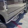 Боковые трубные пороги Dodge Ram 1500 15-21 Quad Cab Podium LG & SS N-FAB HPD1594QC-6-SS