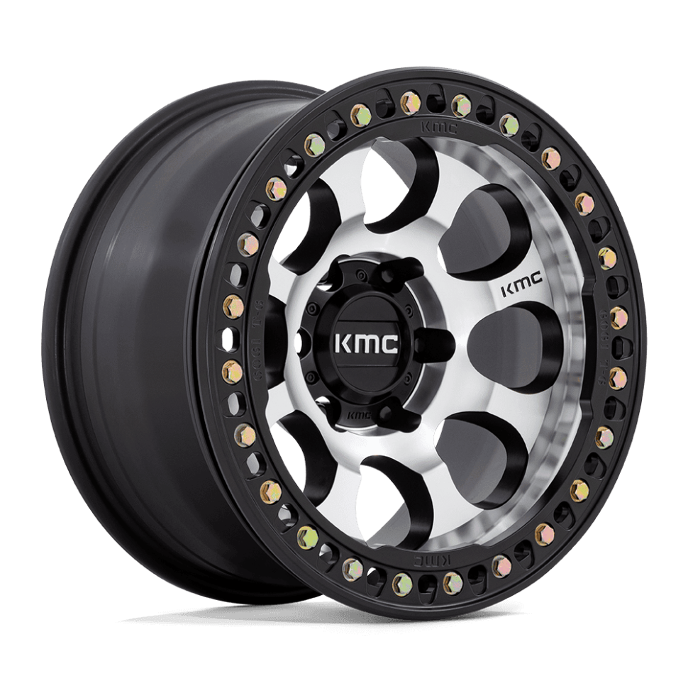 Колесный диск KMC Wheels Riot Beadlock Machined Face Satin Black Windows & Ring 17x9 ET-38 KM237DB17905038N
