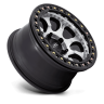 Колесный диск KMC Wheels Riot Beadlock Machined Face Satin Black Windows & Ring 17x9 ET-38 KM237DB17905038N