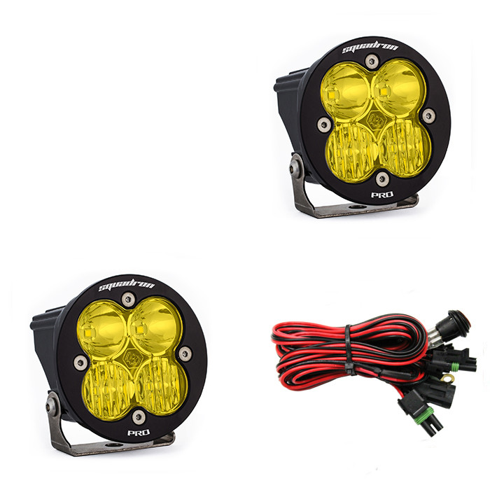 Дополнительные LED фары 3.5"x3.5" Водительский/Комбо свет (пара) Squadron-R Pro LED Light Baja Designs 597813