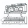 Комплект передних фар Chevrolet Silverado 1500/2500/Avalanche 02-06 NOVA-Series AlphaRex 880254