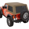 Мягкая крыша софт топ Jeep Wrangler JK 07-18 2 Door (Tan) Trektop Glide Bestop 5492271