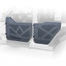 Передние двери Half с алюминиевой сеткой Jeep Wrangler JL/Gladiator 18-22 DV8 Offroad HDJL-01F