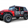 Передние двери Half с алюминиевой сеткой Jeep Wrangler JL/Gladiator 18-22 DV8 Offroad HDJL-01F