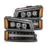 Комплект передних фар Chevrolet Silverado 1500/2500/Avalanche 02-06 NOVA-Series AlphaRex 880256