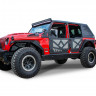 Задние двери Half с алюминиевой сеткой Jeep Wrangler JL/Gladiator 18-22 DV8 Offroad HDJL-01R