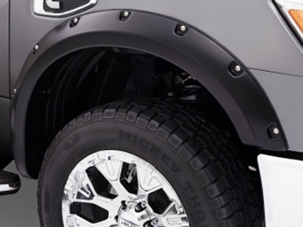Расширители колесных арок Nissan Titan XD 16-24 задн 2шт. Pocket Style Bushwacker 70018-02
