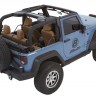 Мягкая крыша софт топ Jeep Wrangler JK 07-18 2 Door (Black Twill) Trektop Glide Bestop 5492217