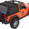 Мягкая крыша софт топ Jeep Wrangler JK 07-18 2 Door (Black Twill) Trektop Glide Bestop 5492217