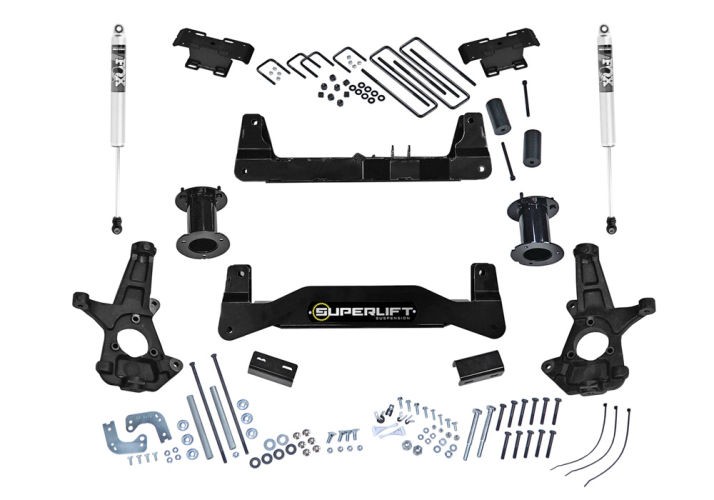 Лифт комплект подвески 6.5" Chevrolet Silverado 1500/GMC Sierra 1500 14-19 (Fox 2.0 Shocks) Superlift K181F