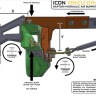 Комплект задних отбойников Ford F-150 10-14 ICON 95120