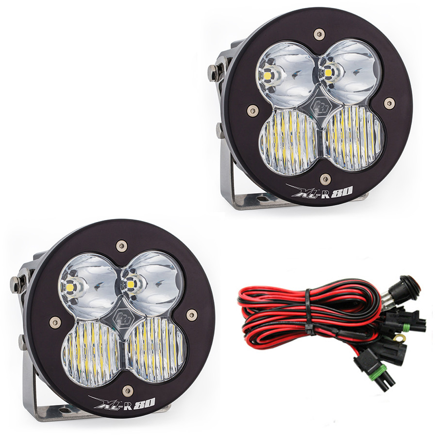 Дополнительные LED фары 5.24"x5.24" Водительский/Комбо свет (пара) XL-R80 LED Light Baja Designs 767803
