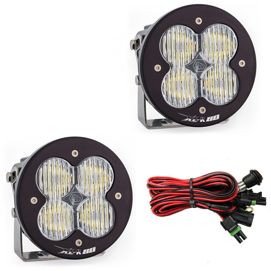 Дополнительные LED фары 5.24"x5.24" Рассеянный свет (пара) XL-R80 LED Light Baja Designs 767805