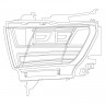 Комплект передних фар Dodge Ram 1500 19-21 LUXX-Series AlphaRex 880543