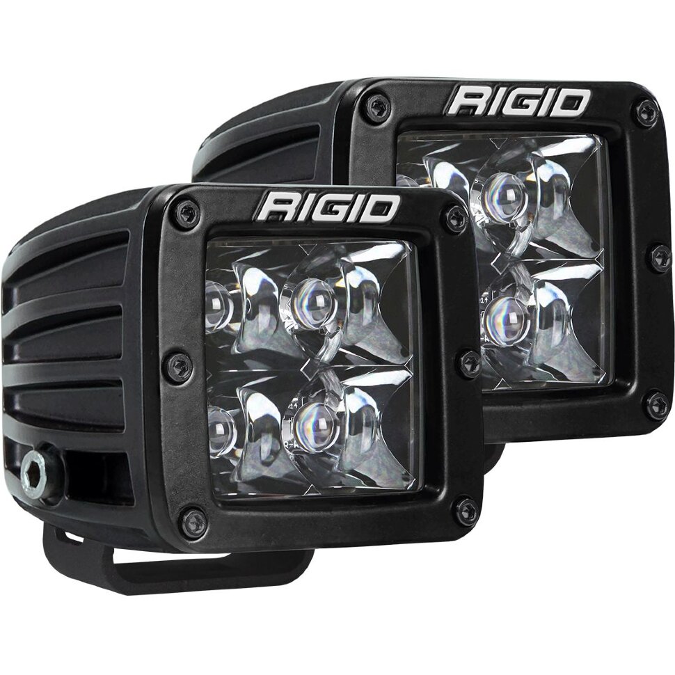 Комплект дополнительных Led фар 3x3" Spot D-Series Rigid Industries 202213BLK