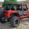 Вставки с алюминиевой сеткой для передних дверей Rock Jeep Wrangler JK 06-18 DV8 Offroad RDSTTB-FMS