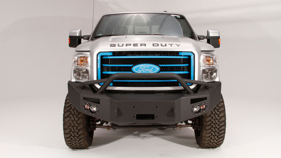 Передний бампер Premium с центаральной дугой Ford F-250/F-350 11-16 Fab Fours FS11-A2552-1