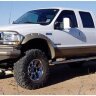Расширители колесных арок Ford F-250/F-350 00-10 задн 2шт. Cut Out Bushwacker 20044-02