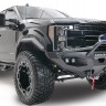 Передний бампер с открытым крылом центральной дугой Matrix Ford F-250/F-350 17-22 Fab Fours FS17-X4152-1