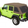 Мягкая крыша софт топ Jeep Wrangler JK 07-18 4 Door (Tan) Trektop Glide Bestop 5492371