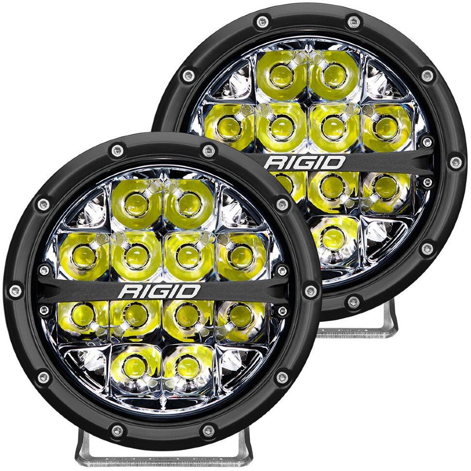 Комплект дополнительных Led фар с подсветкой 6" Spot 360-Series Rigid Industries 36200