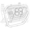 Комплект передних фар Toyota Tundra 14-21 NOVA-Series AlphaRex 880832