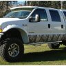 Расширители колесных арок Ford F-250/F-350 00-10 задн 2шт. Cut Out Bushwacker 20046-02