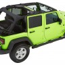 Мягкая крыша софт топ Jeep Wrangler JK 07-18 4 Door (Black Diamond) Trektop Glide Bestop 5492335