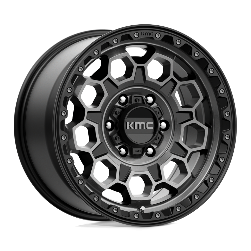 Колесный диск KMC Wheels Trek Satin Black W/Gray Tint 17x9 ET+18 KM54579050418