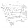 Комплект передних фар Dodge Ram 1500 19-21 PRO-Series AlphaRex 880515