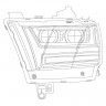 Комплект передних фар Dodge Ram 1500 19-21 PRO-Series AlphaRex 880514