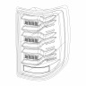 Комплект задних светодиодных фар Chevrolet Silverado/GMC Sierra  1500/2500/3500 14-19 LUXX-Series AlphaRex 620030