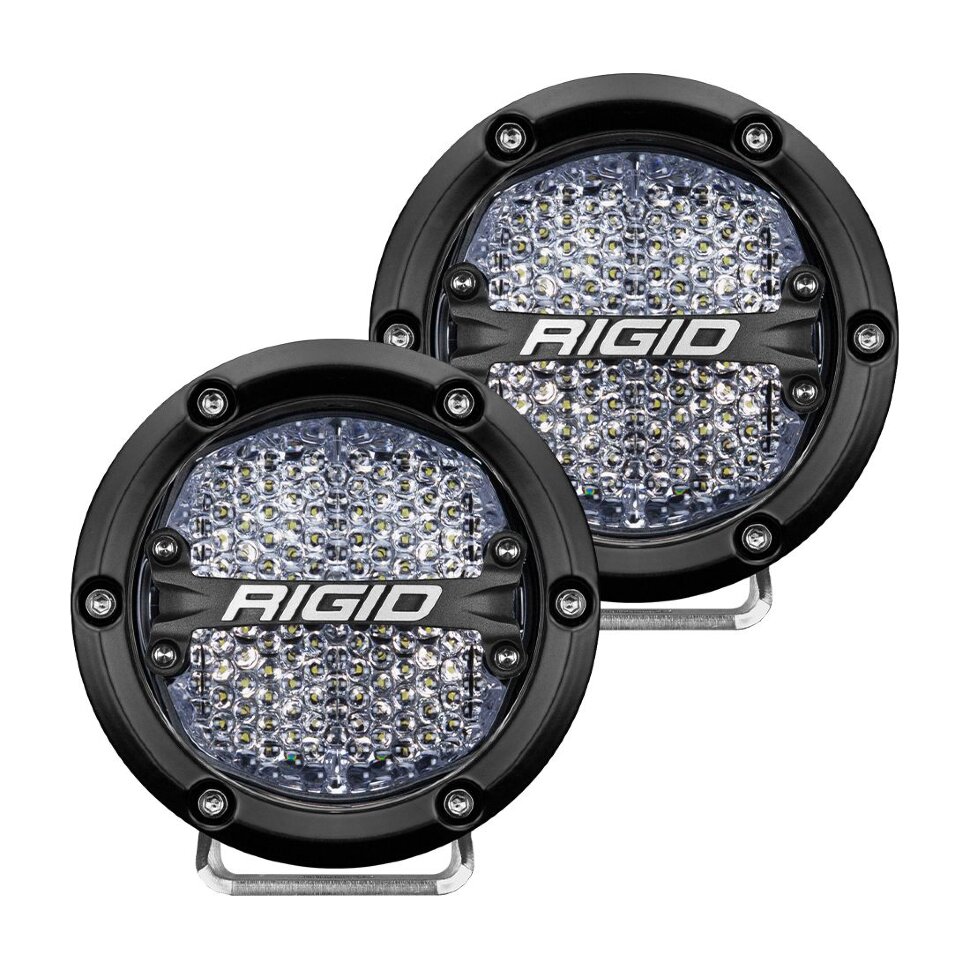 Комплект дополнительных Led фар с подсветкой 4" Diffused 360-Series Rigid Industries 36208