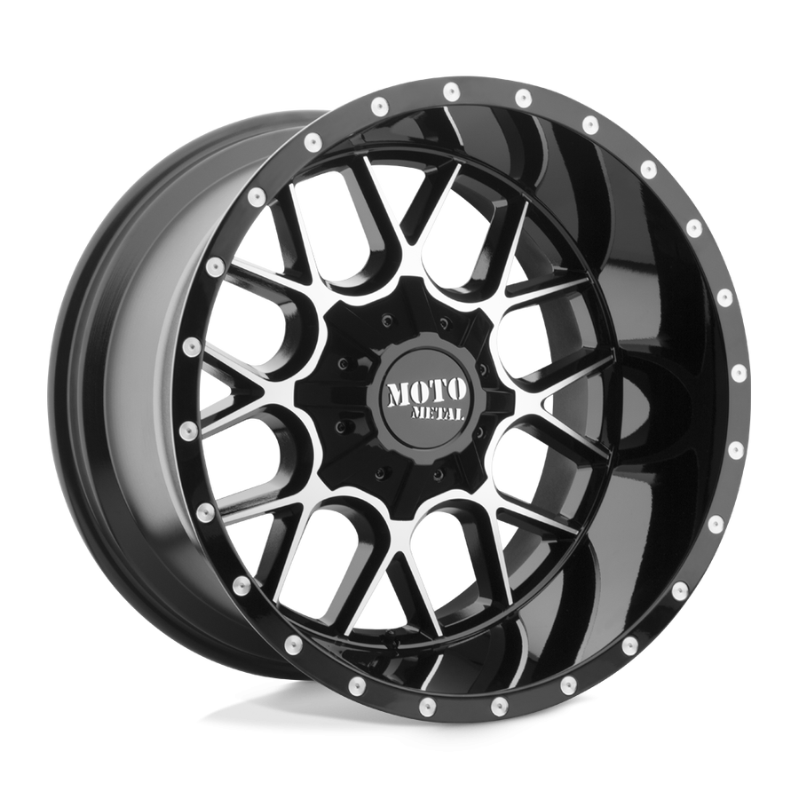 Колесный диск Moto Metal Siege Gloss Black Machined 22x10 ET-18 MO98622035318N